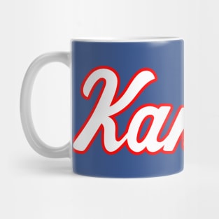 Kansas Retro Script Mug